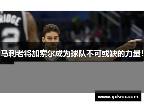 马刺老将加索尔成为球队不可或缺的力量！